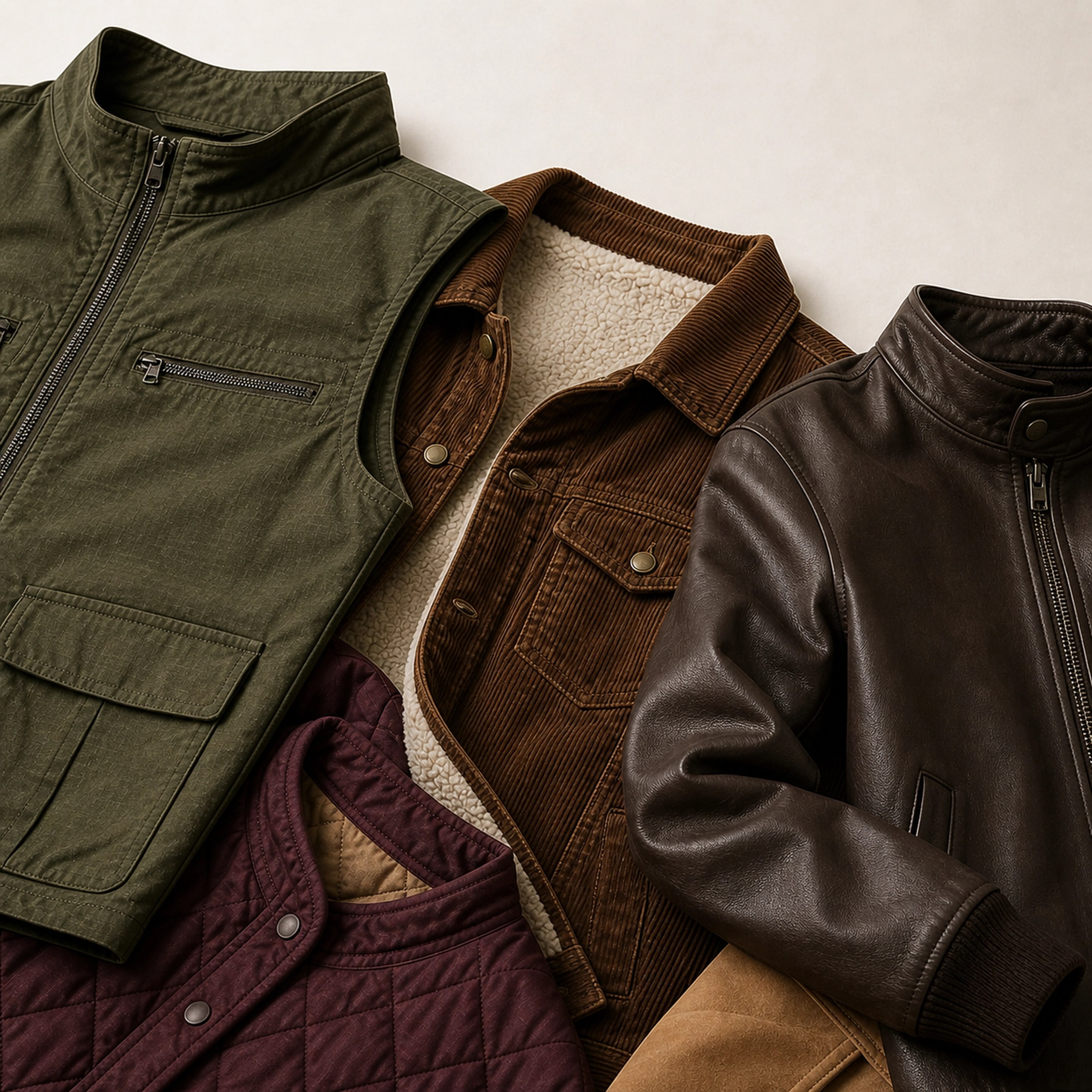Outerwear — Field, lined, leather & suede